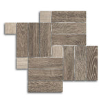 Orion Walnut Linear Porcelain Matte Mosaic Tile - American Tile Depot