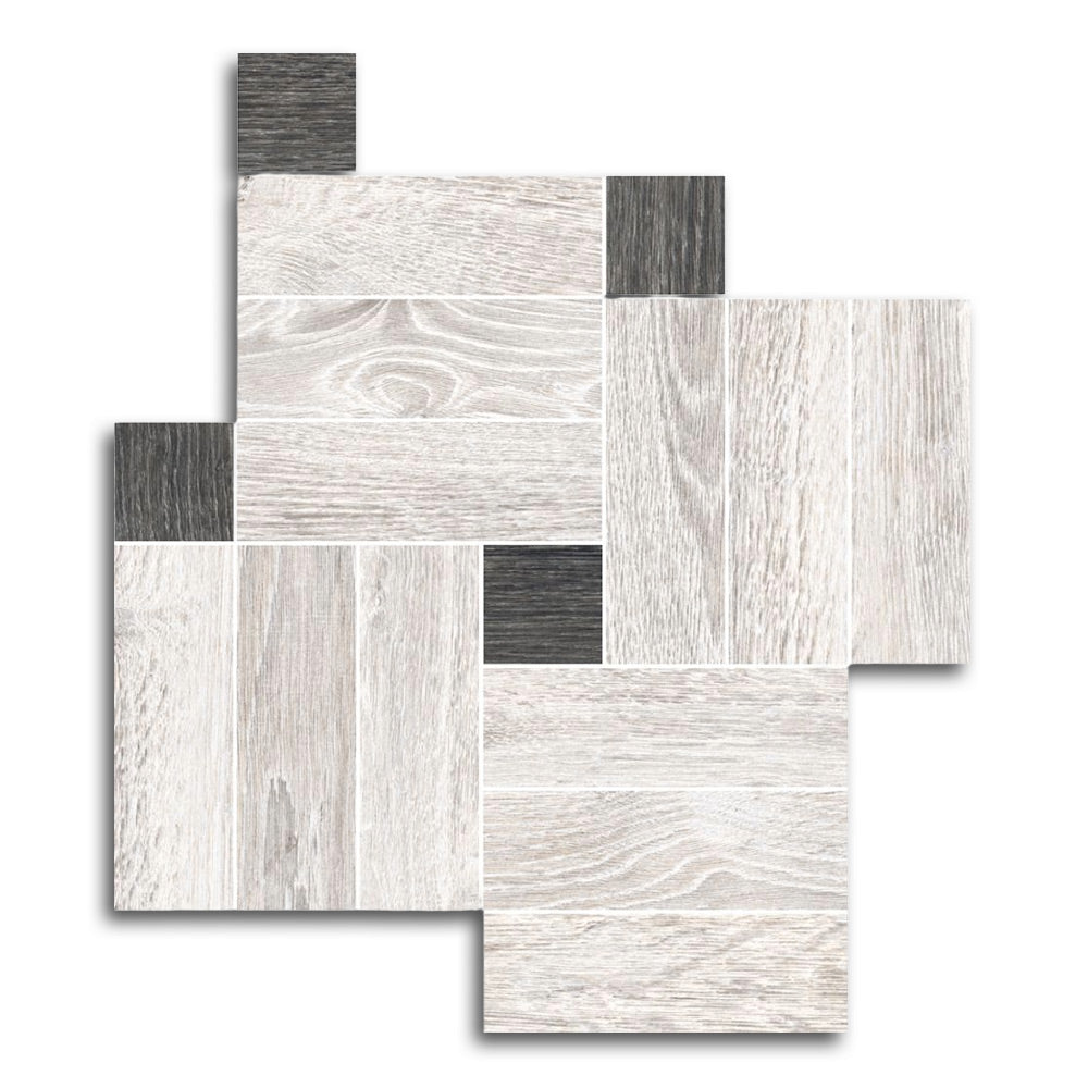 Orion White Linear Porcelain Mosaic Tile