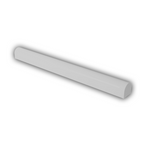 1/2x6 Palette Tender Gray Glossy Solid Color Ceramic Pencil Liner - American Tile Depot