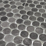 Penny Round Grafito Circular Glass Mosaic Tile | FINAL SALE Penny Round Grafito Circular Glass Mosaic Tile | FINAL SALE - American Tile Depot