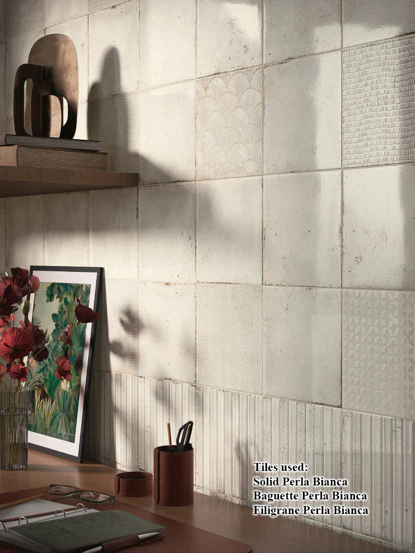 8x8 Perla Bianca Solid Glossy Ceramic Wall Tile 8x8 Perla Bianca Solid Glossy Ceramic Wall Tile - American Tile Depot