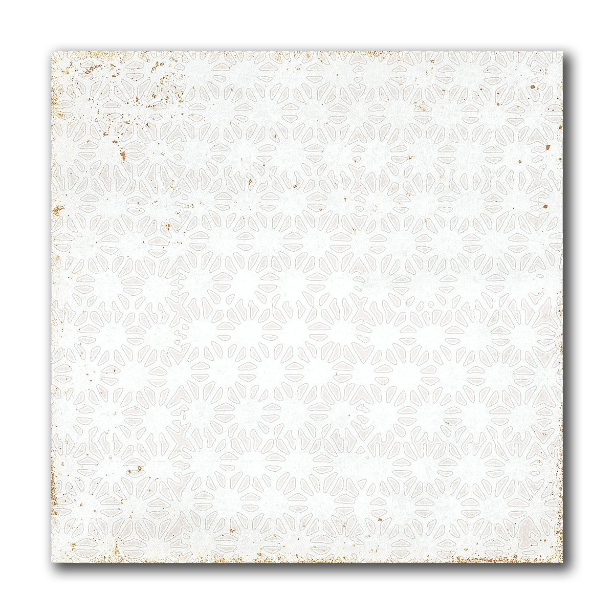 8x8 Perla Bianca Filigrane Glossy Ceramic Wall Tile