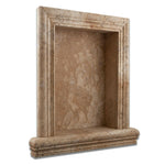 Philadelphia Travertine Hand-Made Custom Shampoo Niche / Shelf - LARGE - Honed Philadelphia Travertine Hand-Made Custom Shampoo Niche / Shelf - LARGE - Honed - American Tile Depot