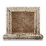 Philadelphia Travertine Hand-Made Custom Shampoo Niche / Shelf - SMALL - Honed Philadelphia Travertine Hand-Made Custom Shampoo Niche / Shelf - SMALL - Honed - American Tile Depot