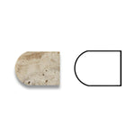 Philadelphia Travertine Honed 3/4x12 Bullnose Liner Philadelphia Travertine Honed 3/4x12 Bullnose Liner - American Tile Depot