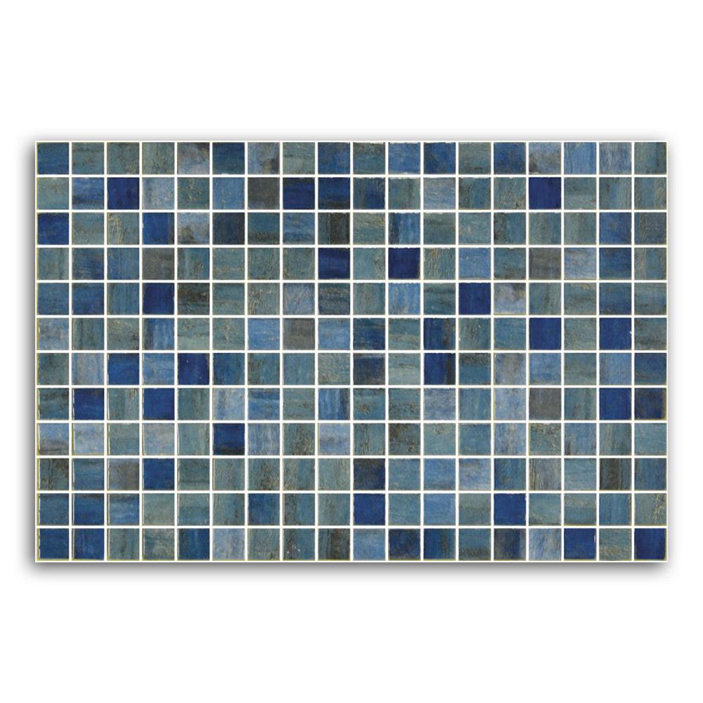 Phoenix Forest Blue Square Glass Mosaic Wall Tile Phoenix Forest Blue Square Glass Mosaic Wall Tile - American Tile Depot