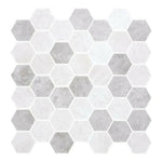 Phoenix Stoneglass XL Helsinki Polished Hexagon Glass Mosaic Tile Phoenix Stoneglass XL Helsinki Polished Hexagon Glass Mosaic Tile - American Tile Depot
