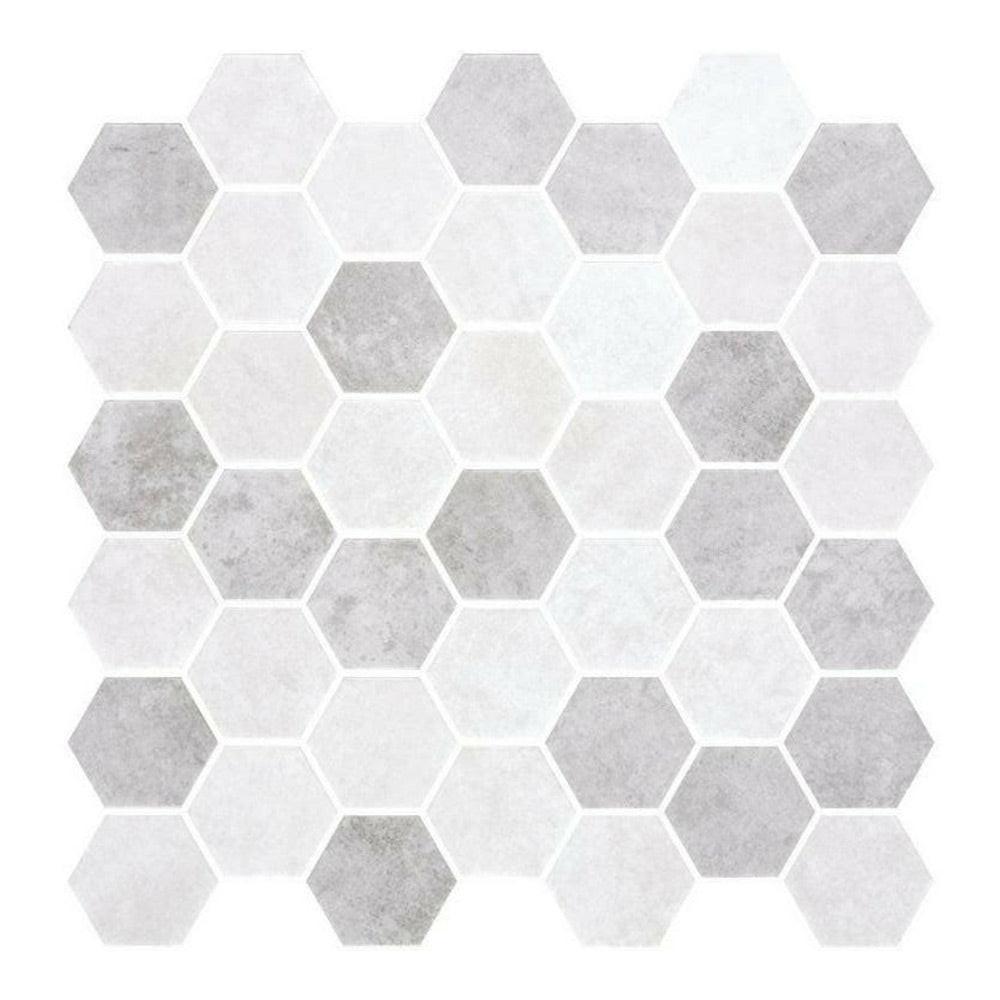 Phoenix Stoneglass XL Helsinki Polished Hexagon Glass Mosaic Tile Phoenix Stoneglass XL Helsinki Polished Hexagon Glass Mosaic Tile - American Tile Depot