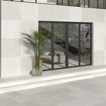 35x35 Modena Ivory Concrete Look Polished Porcelain Tile - American Tile Depot