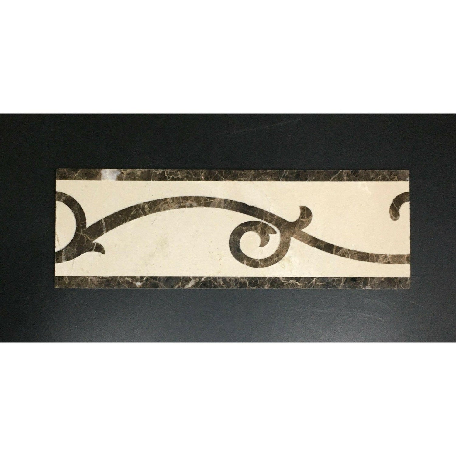 Porto 4x12 Marble Waterjet Border - Polished Porto 4x12 Marble Waterjet Border - Polished - American Tile Depot