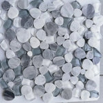 Preach Grey Pebble Glass Mosaic Wall Tile Preach Grey Pebble Glass Mosaic Wall Tile - American Tile Depot