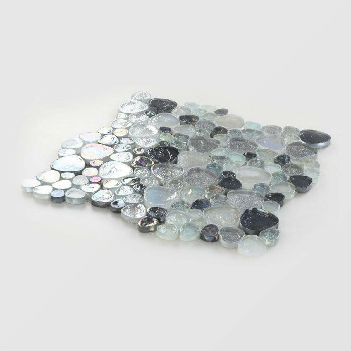 Preach Inari Grey Pebble Glass Mosaic Wall Tile Preach Inari Grey Pebble Glass Mosaic Wall Tile - American Tile Depot