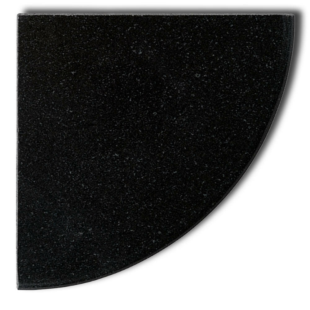 Premium Black Granite Shower Corner Shelf - Polished Premium Black Granite Shower Corner Shelf - Polished - American Tile Depot