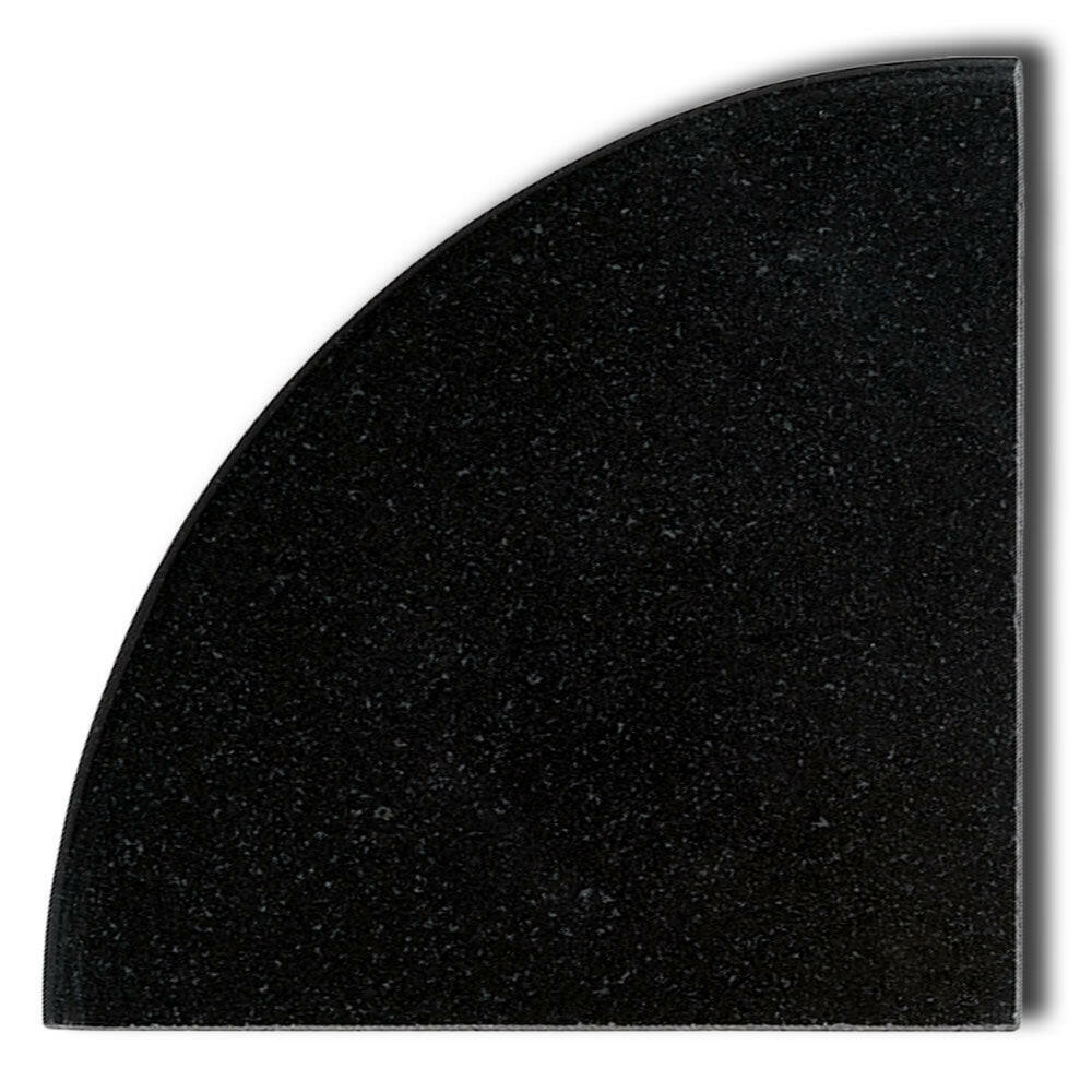 Premium Black Granite Shower Corner Shelf - Polished Premium Black Granite Shower Corner Shelf - Polished - American Tile Depot