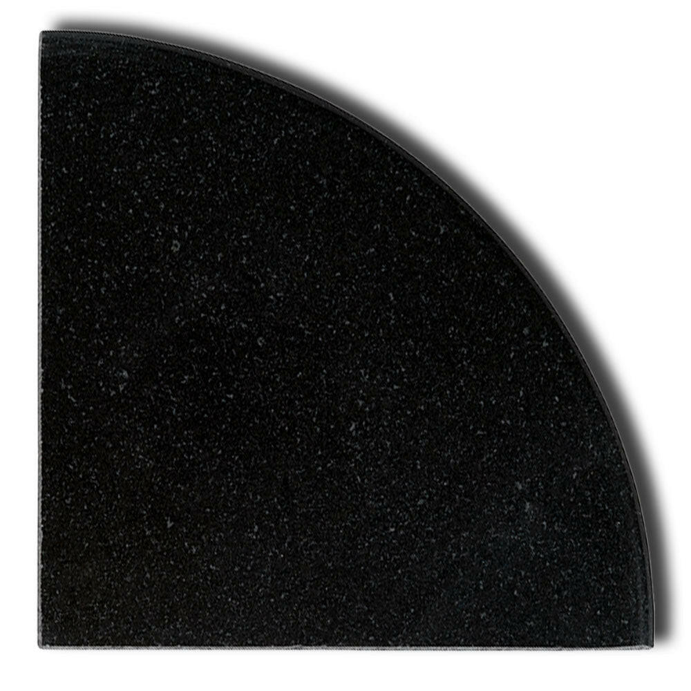Premium Black Granite Shower Corner Shelf - Polished Premium Black Granite Shower Corner Shelf - Polished - American Tile Depot