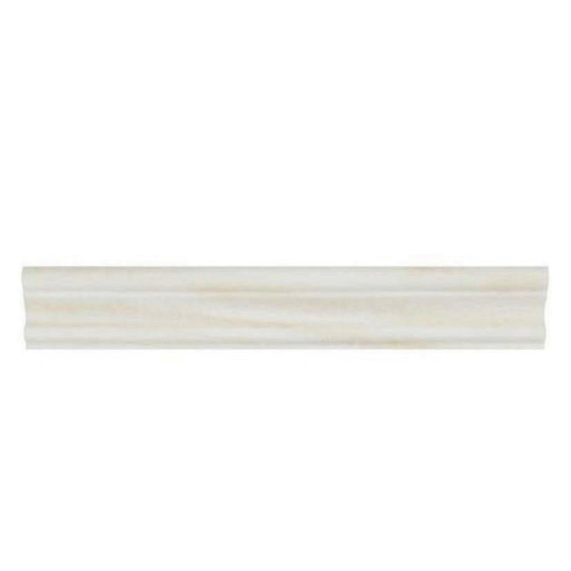 Premium White Onyx Polished 2x12 Milano Molding Trim Premium White Onyx Polished 2x12 Milano Molding Trim - American Tile Depot