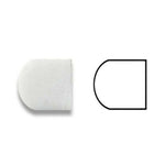 Premium White Onyx Polished 3/4x12 Bullnose Liner Premium White Onyx Polished 3/4x12 Bullnose Liner - American Tile Depot