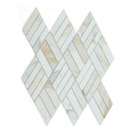 Prism Calacatta Gold Honed Linear Marble Mosaic Tile Prism Calacatta Gold Honed Linear Marble Mosaic Tile - American Tile Depot