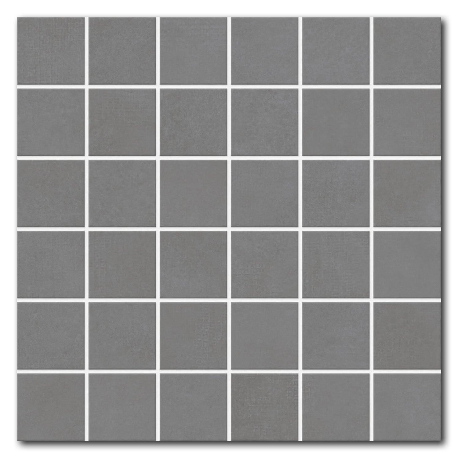 2x2 Basic Concrete Matte Porcelain Mosaic Tile - American Tile Depot