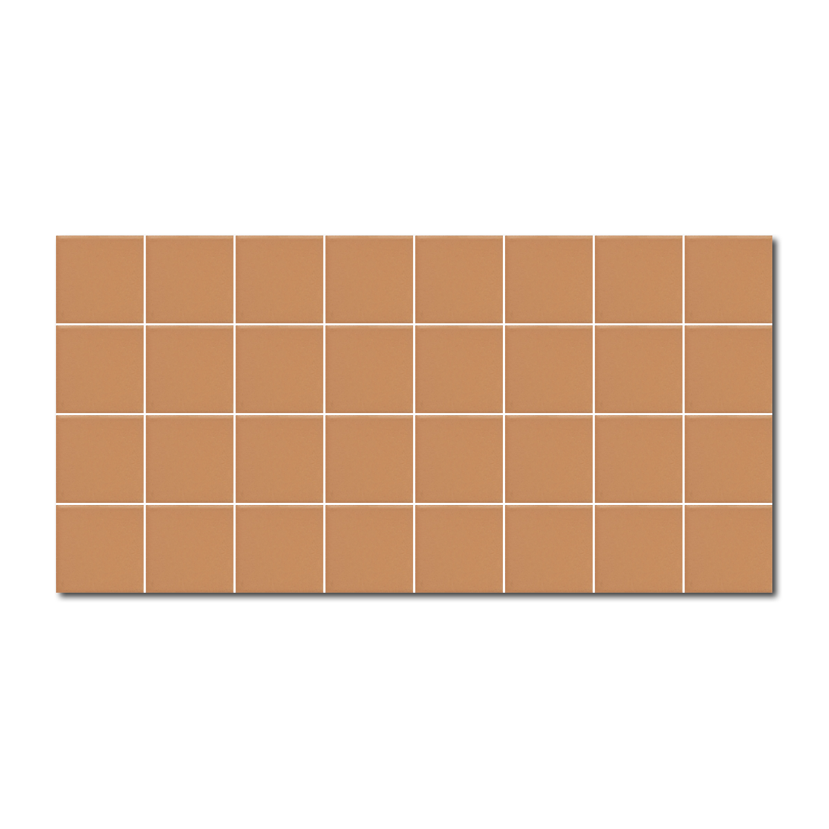 CLEARANCE – 2x2 Keystones Pumpkin Spice Matte Porcelain Mosaic Tile - American Tile Depot