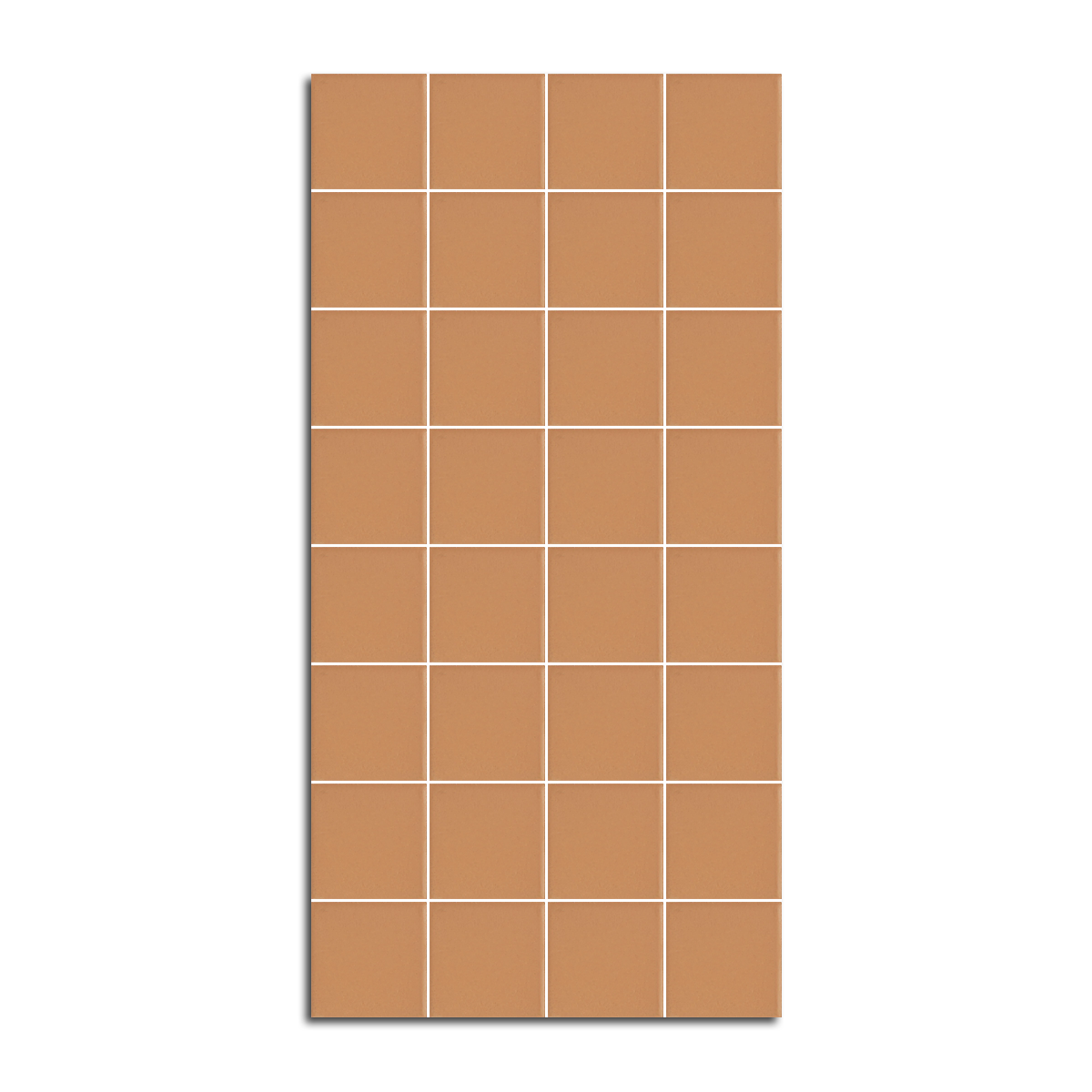 CLEARANCE – 2x2 Keystones Pumpkin Spice Matte Porcelain Mosaic Tile - American Tile Depot