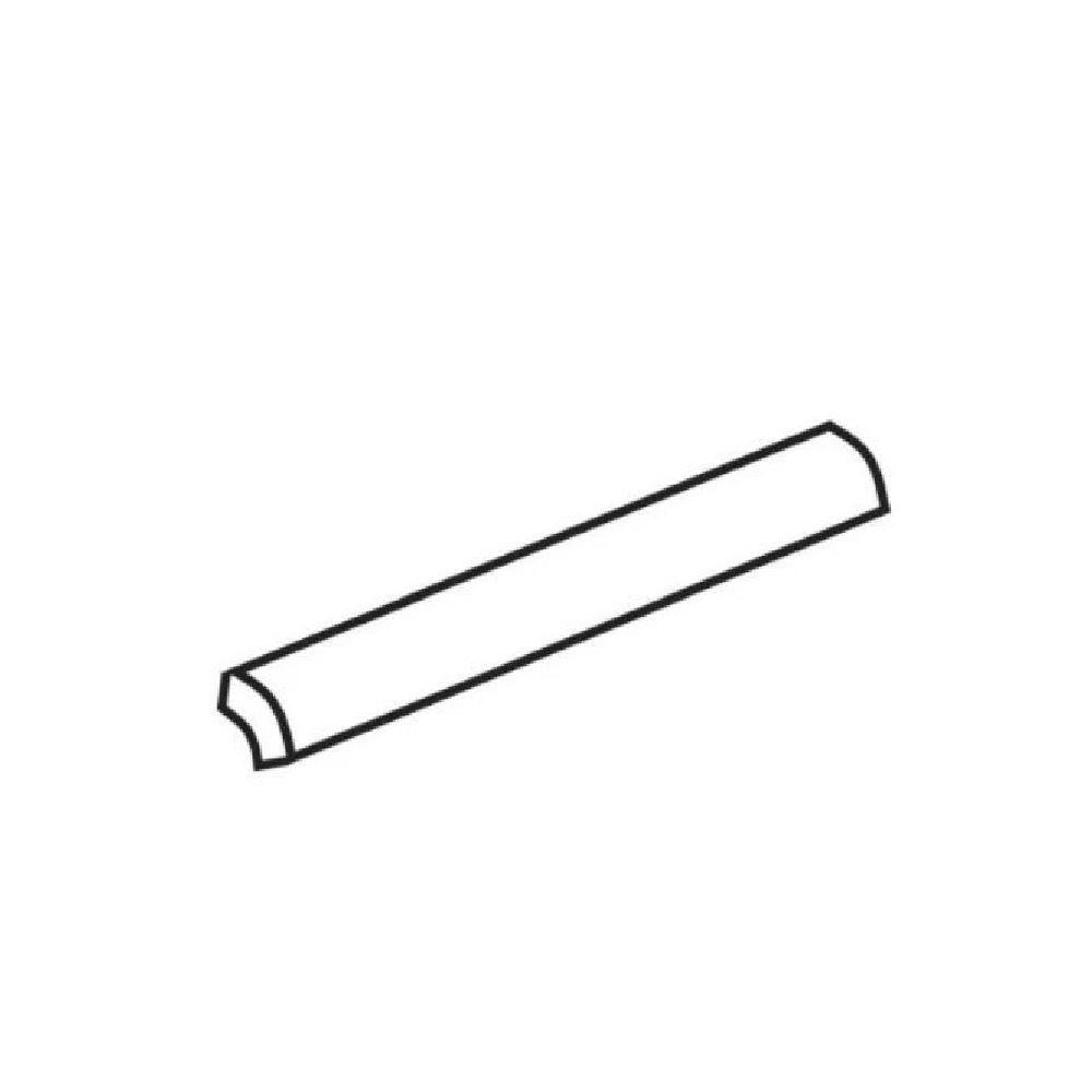 Pure Bright Tender Gray Ceramic Wall Trim - 3/4" x 6" Quarter Round Corner Pure Bright Tender Gray Ceramic Wall Trim - 3/4" x 6" Quarter Round Corner - American Tile Depot