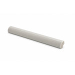Pure Bright Tender Gray Ceramic Wall Trim - 3/4" x 6" Quarter Round Corner - American Tile Depot