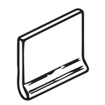 Pure Bright White Ice Ceramic Wall Trim - 3 3/4" x 6" Cove Base Pure Bright White Ice Ceramic Wall Trim - 3 3/4" x 6" Cove Base - American Tile Depot