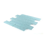 Ripple Turquoise Glossy Linear Glass Mosaic Tile Ripple Turquoise Glossy Linear Glass Mosaic Tile - American Tile Depot