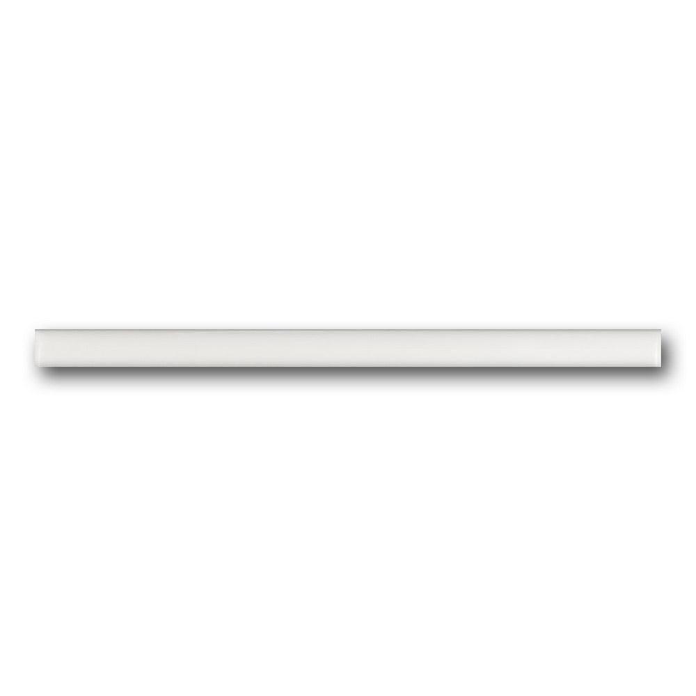 Rivio Jolly White Gloss 0.5x8 Molding Trim Rivio Jolly White Gloss 0.5x8 Molding Trim - American Tile Depot