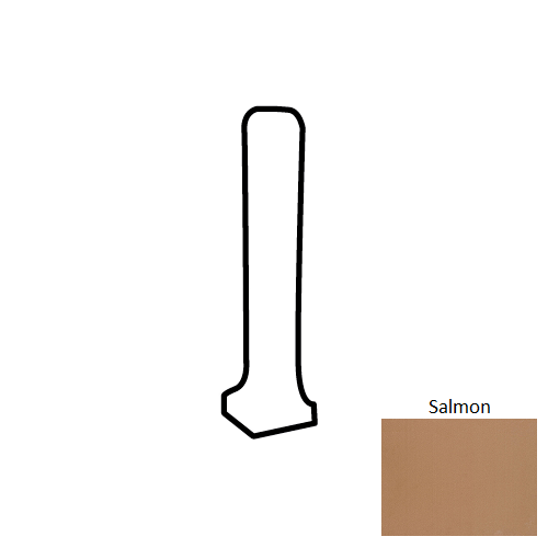 1x6 Salmon Matte Terracotta Look Quarry Outside Corner