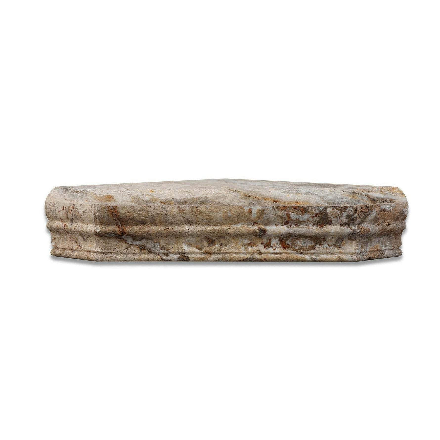 Scabos Travertine Hand-Made Custom Shower Corner Shelf - Polished Scabos Travertine Hand-Made Custom Shower Corner Shelf - Polished - American Tile Depot