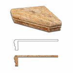 Scabos Travertine Hand-Made Custom Shower Corner Shelf - Polished Scabos Travertine Hand-Made Custom Shower Corner Shelf - Polished - American Tile Depot