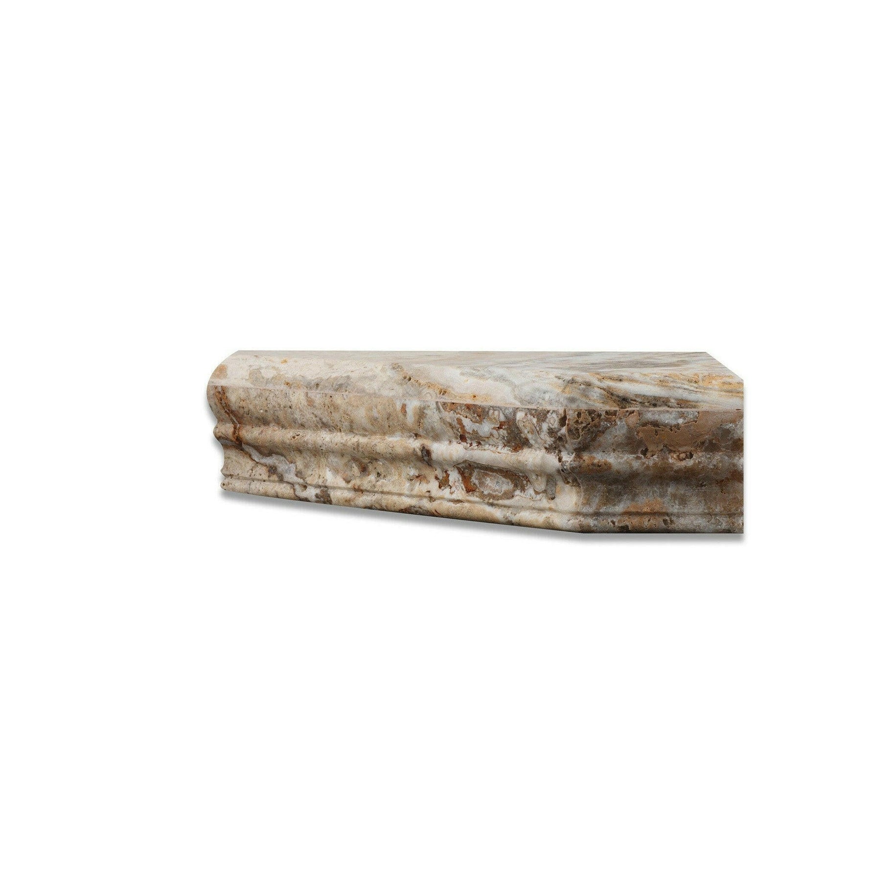 Scabos Travertine Hand-Made Custom Shower Corner Shelf - Polished Scabos Travertine Hand-Made Custom Shower Corner Shelf - Polished - American Tile Depot