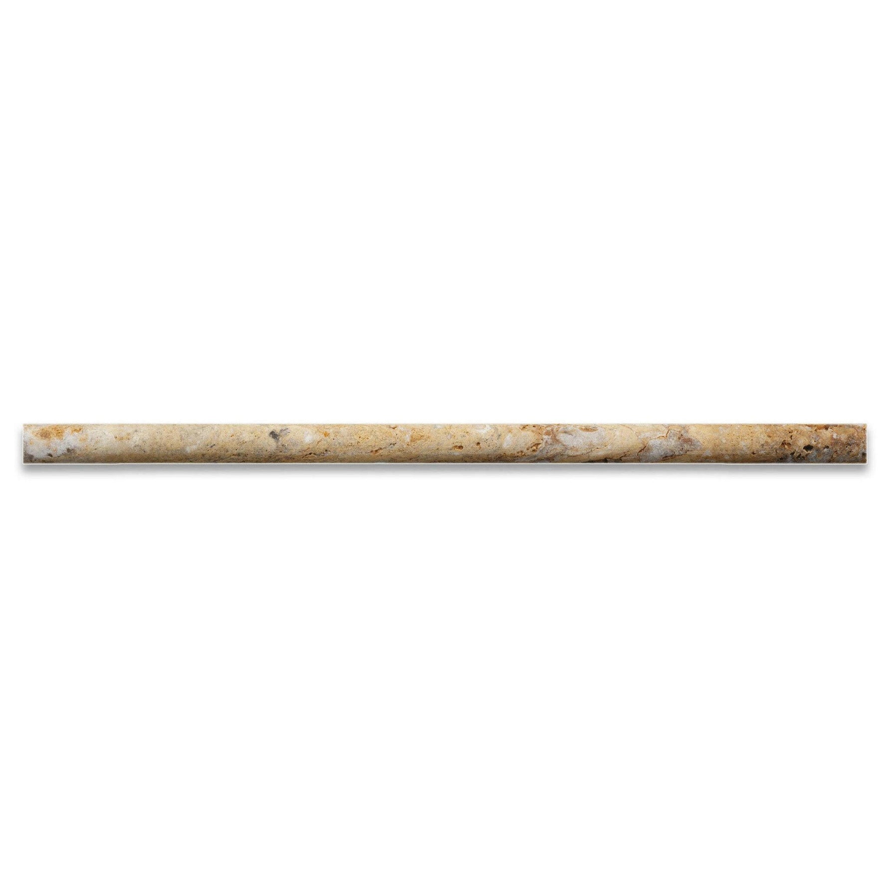 Scabos Travertine Honed 1/2x12 Pencil Liner Scabos Travertine Honed 1/2x12 Pencil Liner - American Tile Depot