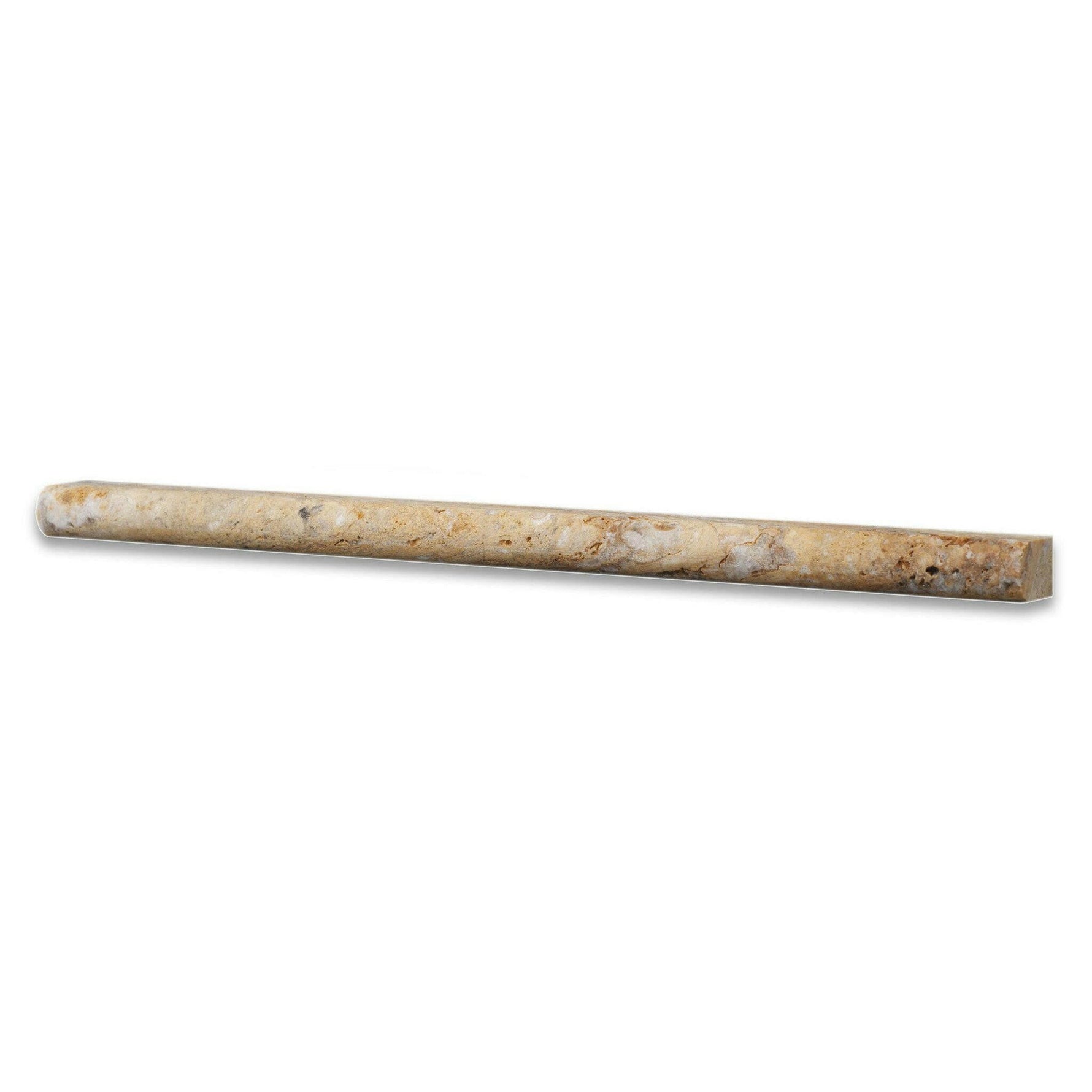 Scabos Travertine Honed 1/2x12 Pencil Liner Scabos Travertine Honed 1/2x12 Pencil Liner - American Tile Depot