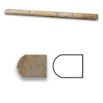 Scabos Travertine Honed 1/2x12 Pencil Liner Scabos Travertine Honed 1/2x12 Pencil Liner - American Tile Depot