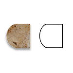 Scabos Travertine Honed 1x12 Dome Liner Scabos Travertine Honed 1x12 Dome Liner - American Tile Depot