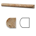 Scabos Travertine Honed 1x12 Dome Liner Scabos Travertine Honed 1x12 Dome Liner - American Tile Depot