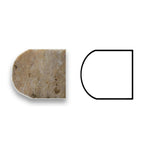 Scabos Travertine Honed 3/4x12 Bullnose Liner Scabos Travertine Honed 3/4x12 Bullnose Liner - American Tile Depot