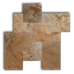 Scabos Travertine Tumbled French Pattern Tile Scabos Travertine Tumbled French Pattern Tile - American Tile Depot