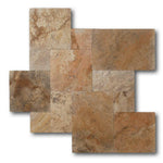 Scabos Travertine Tumbled French Pattern Tile Scabos Travertine Tumbled French Pattern Tile - American Tile Depot