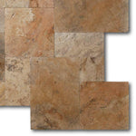 Scabos Travertine Tumbled French Pattern Tile Scabos Travertine Tumbled French Pattern Tile - American Tile Depot
