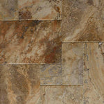 Scabos Travertine Unfilled, Brushed & Chiseled French Pattern Tile Scabos Travertine Unfilled, Brushed & Chiseled French Pattern Tile - American Tile Depot