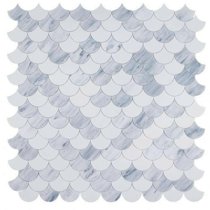 Seashell Loft Scale Glass Mosaic Tile Seashell Loft Scale Glass Mosaic Tile - American Tile Depot