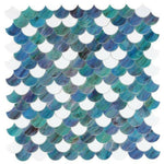 Seashell Ocean Scale Glass Mosaic Tile Seashell Ocean Scale Glass Mosaic Tile - American Tile Depot
