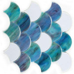 Seashell Ocean Scale Glass Mosaic Tile Seashell Ocean Scale Glass Mosaic Tile - American Tile Depot