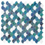 Seashell Ocean Scale Glass Mosaic Tile Seashell Ocean Scale Glass Mosaic Tile - American Tile Depot