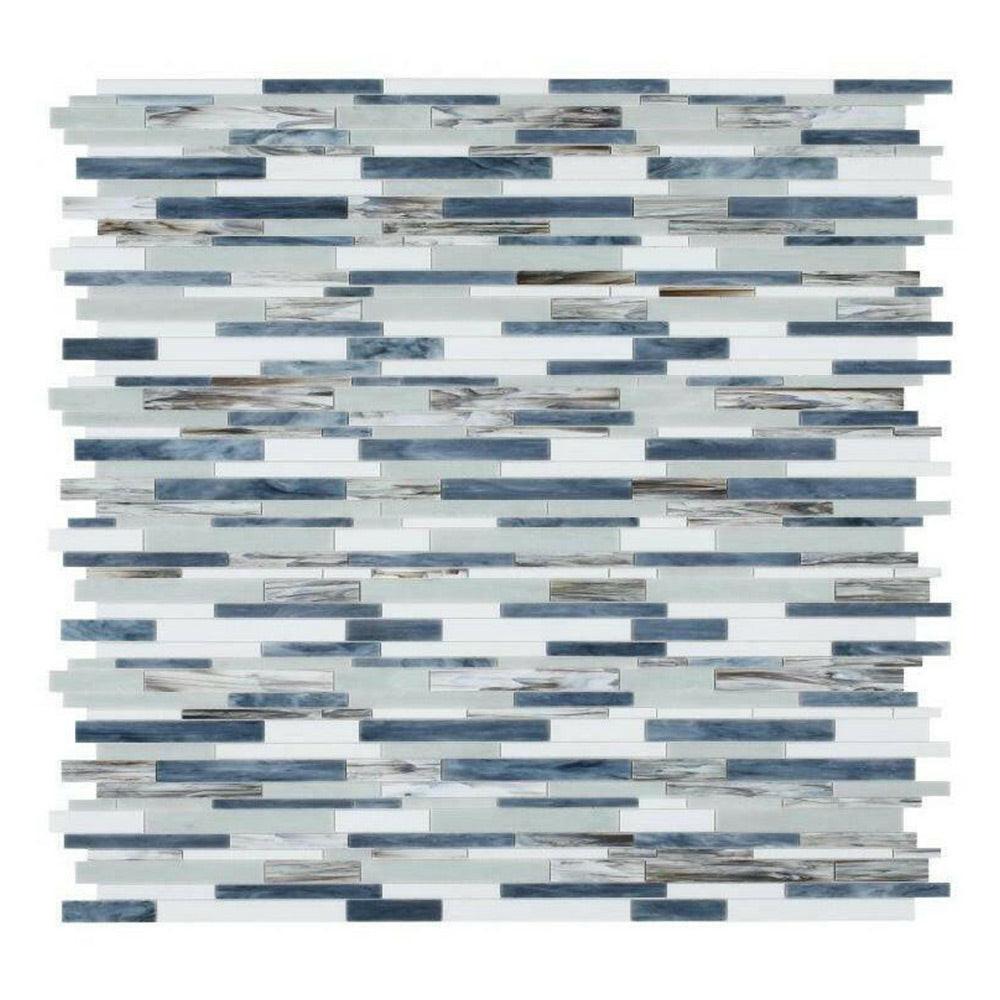 Seashore Beach Stack Linear Glass Mosaic Tile Seashore Beach Stack Linear Glass Mosaic Tile - American Tile Depot