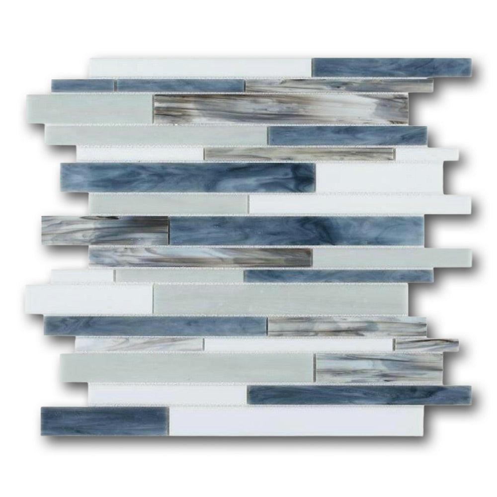 Seashore Beach Stack Linear Glass Mosaic Tile Seashore Beach Stack Linear Glass Mosaic Tile - American Tile Depot